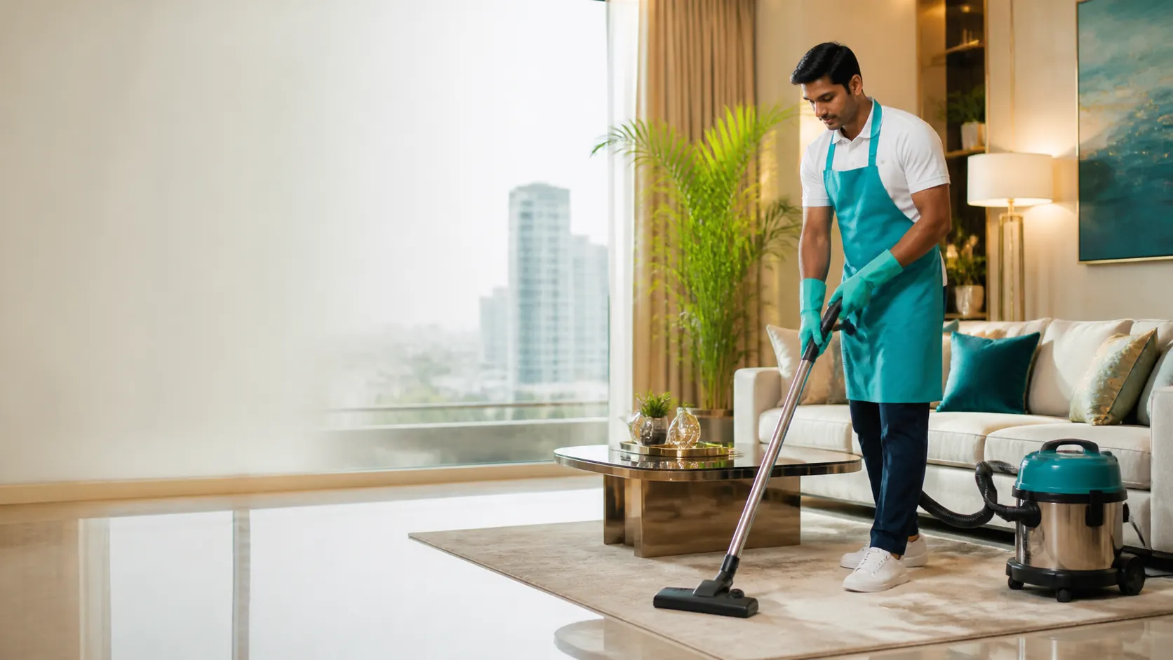 Ultra Clean Solution professional cleaning a modern Mumbai home